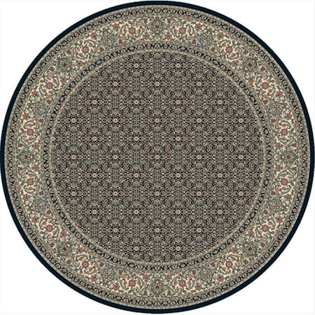 Ancient Garden 7.10 Round 57011-3464 Rug - Navy